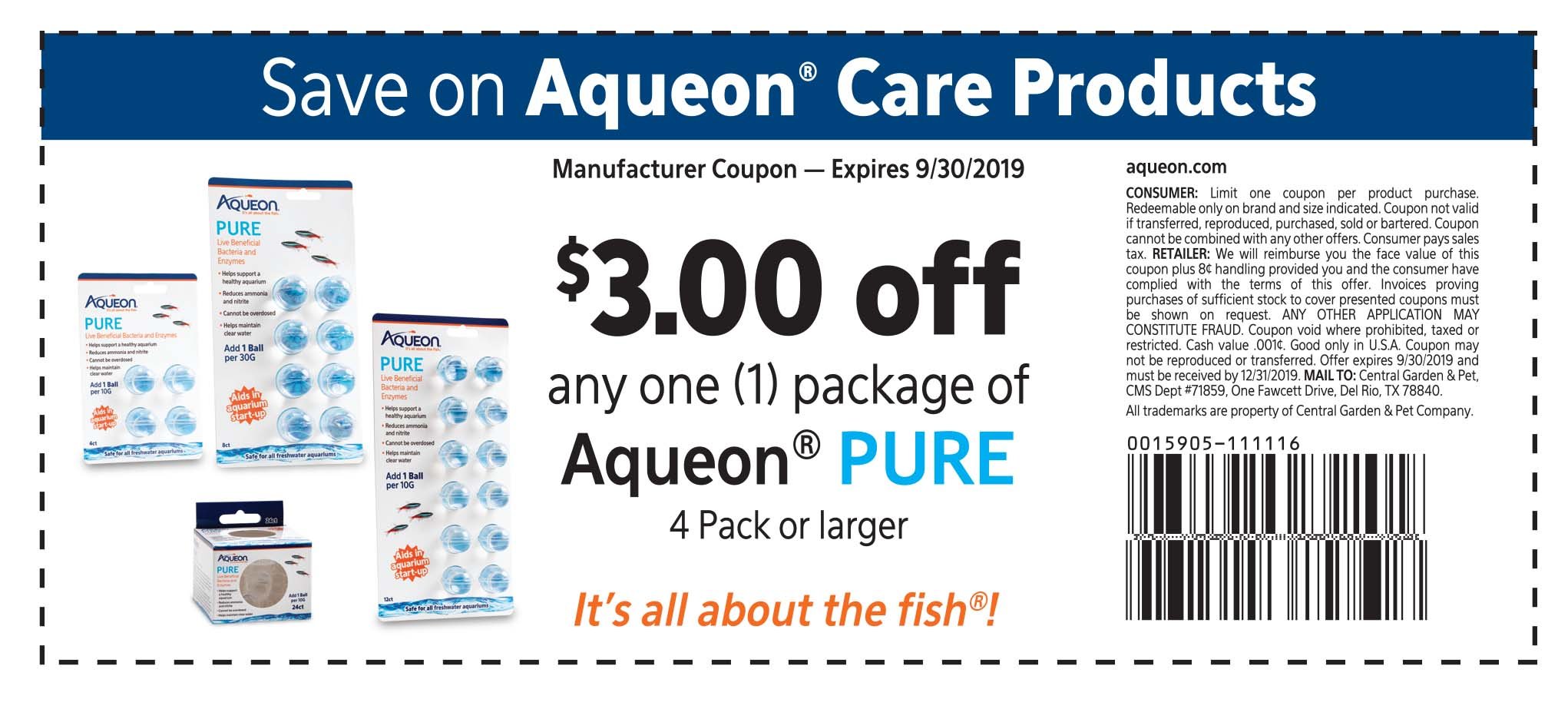 Save on PURE Aqueon